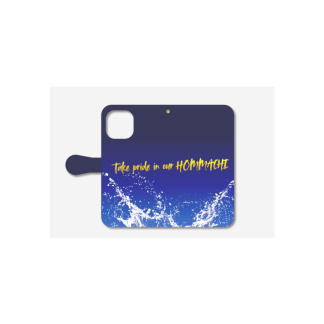 スローガン手帳型スマホケース