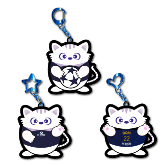 バリーラバーキーホルダー（青）／ブラインド